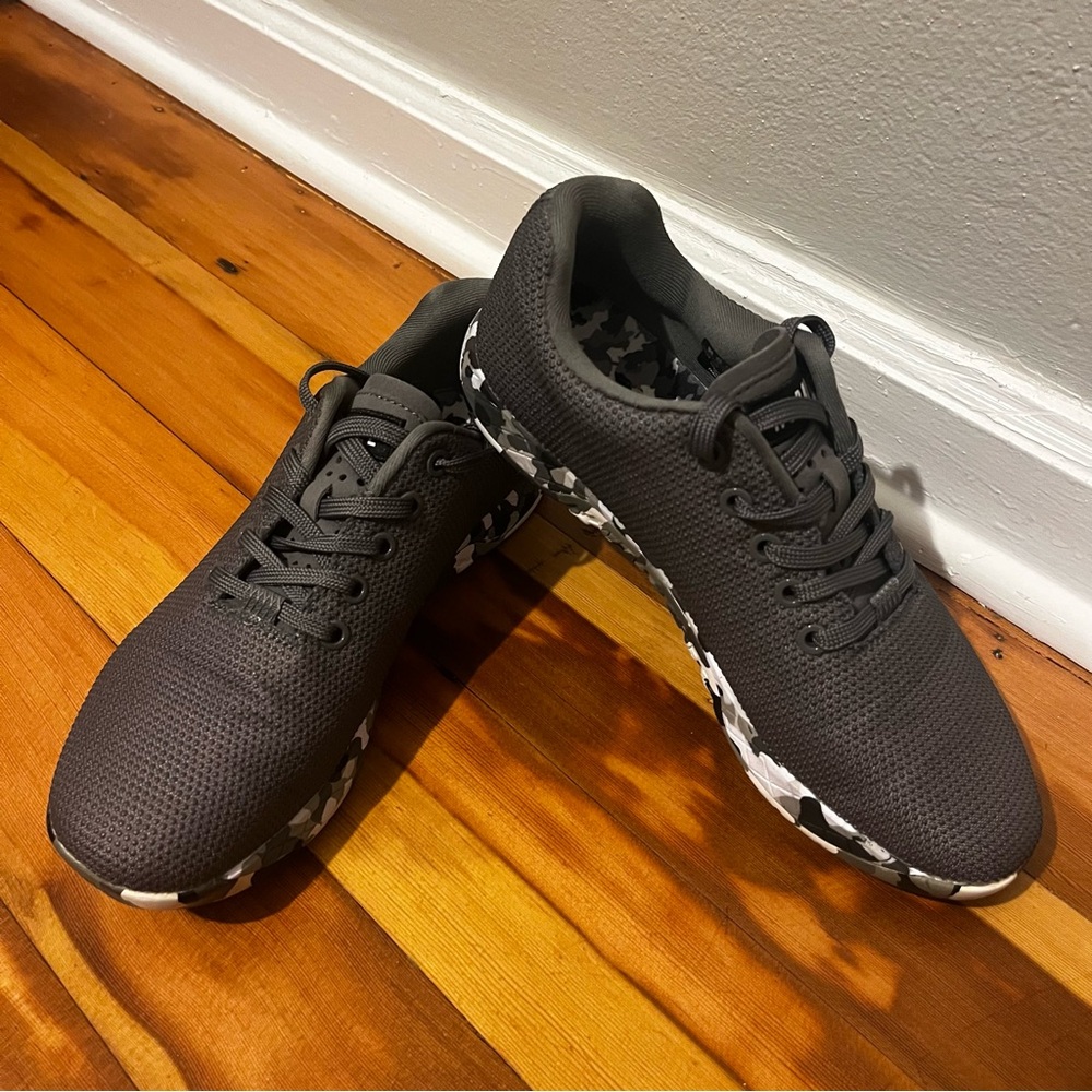 NoBull Outwork Super Fabric Gray/ Black Athletic Trainer, Camo Sole, M- 7.5, W-9 - Picture 2 of 10